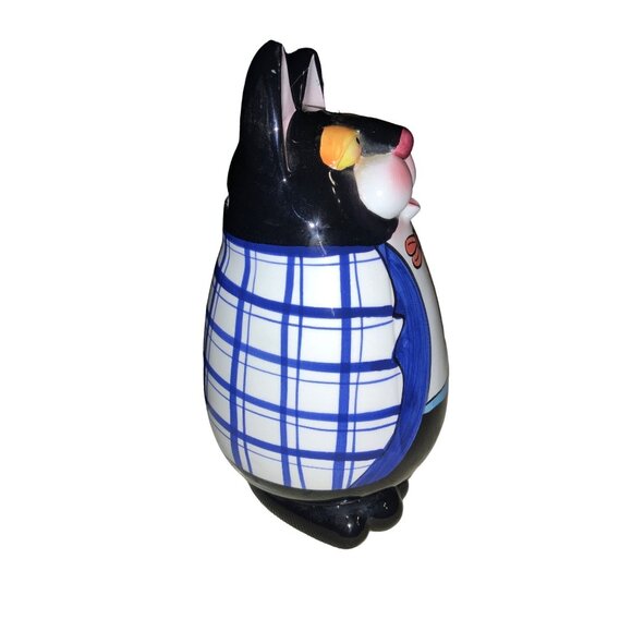 Cat Piggy Bank Decorative Anthropomorphic Ceramic - Picture 4 of 11